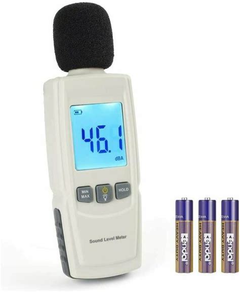 decibel meter sound level reader db spl meter noise detector backlit lcd display ebay