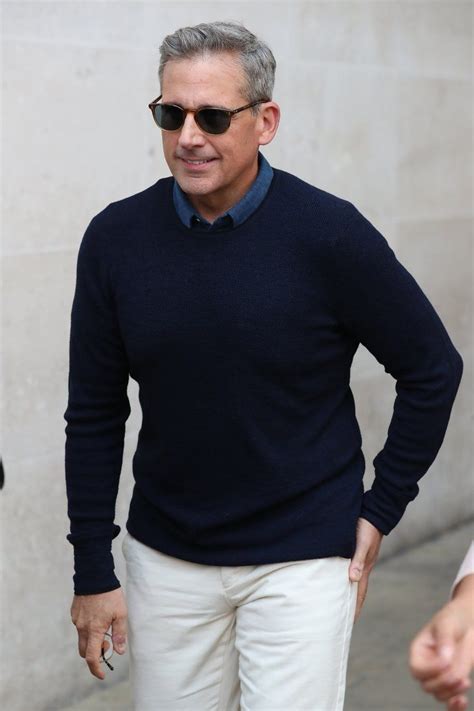 wow steve carell is looking like a fine silver fox these days steve carell dad outfit