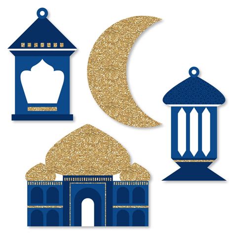 ramadan shaped paper cut outs small eid mubarak decoration etsy