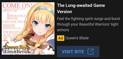 remember  queens blade ads   making rounds     time