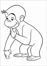 George Curious Coloring Pages Monkey Kids Draw Printable Halloween Print Drawing Clipart Colouring Stimulate Skills Motor Fine Clip Head Sheets sketch template