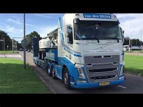 friendly truck driver  truckhorn action convoi exeptionnel truck  blerick  nl