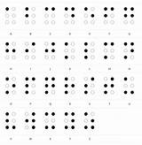 Braille Alfabet Cijfers Brailleschrift Schrift Punten sketch template