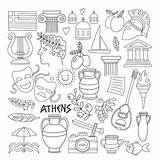 Coloring Pages Greek Getdrawings Architecture Ancient sketch template