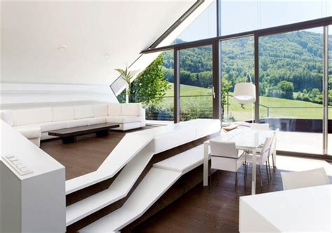 irregular house  futuristic interiors  smartvoll architekten home  design
