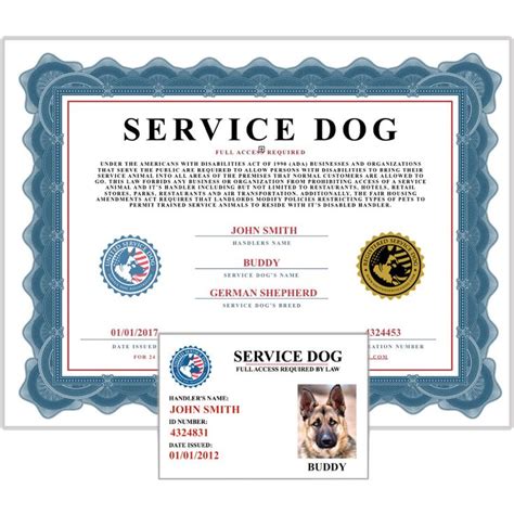 printable fake service dog papers printable world holiday