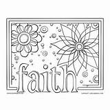Faith Coloring Pages sketch template