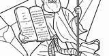 Moses Ten Commandments Receives Coloring Pages sketch template