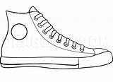 Chuck Taylors Dragoart Sneaker sketch template
