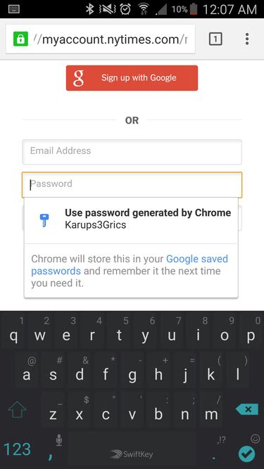 google  sync   passwords