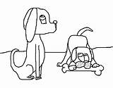 Dogs Coloring Two Coloringcrew Pages sketch template