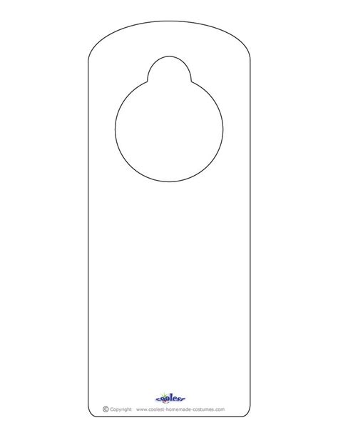 coolest halloween printables door hanger template doorknob hangers