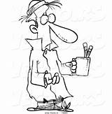 Poor Man Clipart Cartoon Drawing Beggar Sick Begging Cup Pencil Getdrawings Dibujo Clipground sketch template