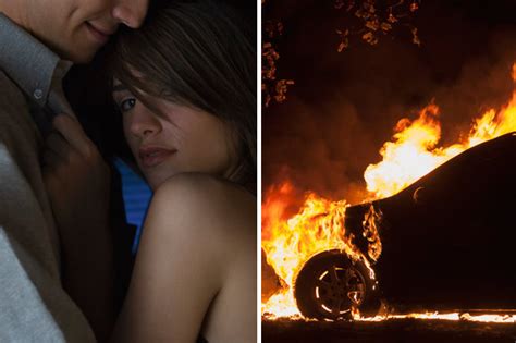 sex on fire secret lovers caught cheating in car romp when heater bursts into flames daily star