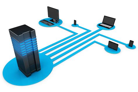 network devices connected  server stock photo