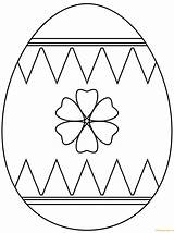 Easter Coloring Flower Egg Eggs Pages Decorating Color Printable Simple Culture Arts Coloringpagesonly sketch template