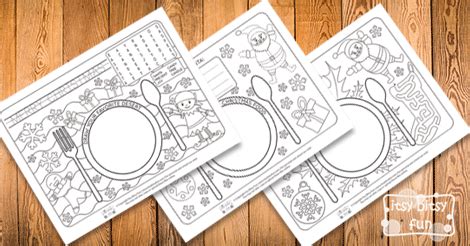 printable christmas placemats itsy bitsy fun