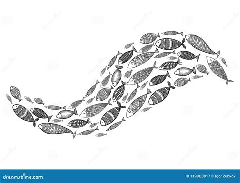 pesci stilizzati illustrazioni vettoriali  clipart stock