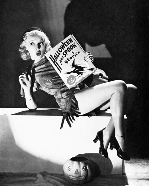 Betty Grable Sex Symbol Pin Up 8x10 Halloween Themed Publicity Photo