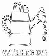 Coloring Pages Watering sketch template