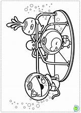 Coloring Octonauts Dinokids Pages Close Print sketch template