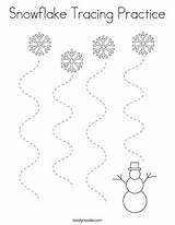 Tracing Snowflake Worksheets Preschool Winter Noodle Practice Coloring Choose Board Toddler Theme sketch template