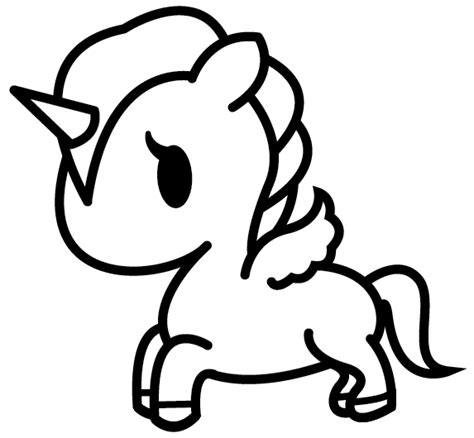 cute baby unicorn kawaii easy unicorn coloring pages cute animal
