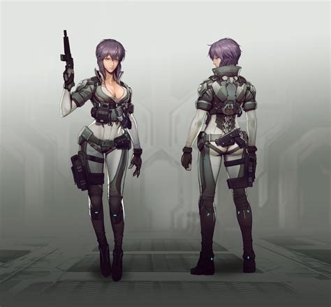 Motoko Kusanagi Stand Alone Complex First Assault Concept Art Motoko