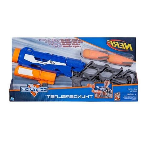 nerf  strike thunderblast missile launcher toy soft dart
