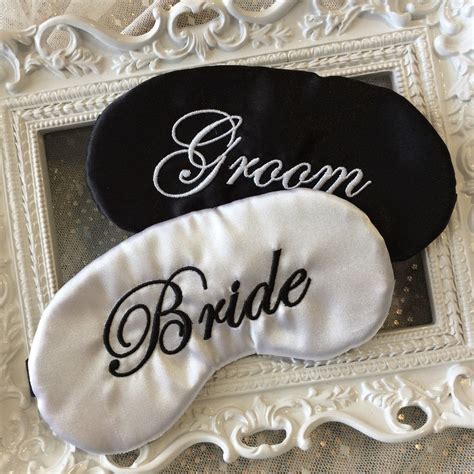 bride and groom sleep masks wedding ts wedding accesories wedding