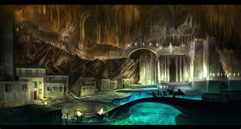 underground city  anndr  deviantart fantasy city underground