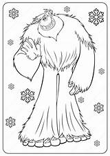Yeti Bigfoot Coloringhome Sasquatch Popular sketch template