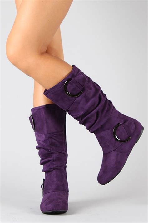 purple boots shoes fashion latest trends