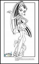 Pages Monster High Coloring Color Z31 Odd Dr Characters sketch template