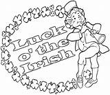 Coloring Irish Pages St Luck Patrick Patricks Kids Shamrock Activity Sheet Children Kidprintables Return Main sketch template