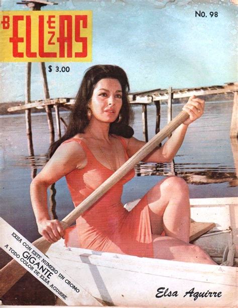 La Diva Del Cine Mexicano Elsa Aguirre En Portada De Revista De Los 70s