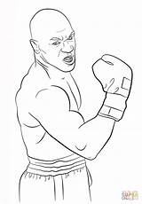 Coloring Tyson Mike Pages Boxing Printable Drawing Olympic Famous Popular sketch template