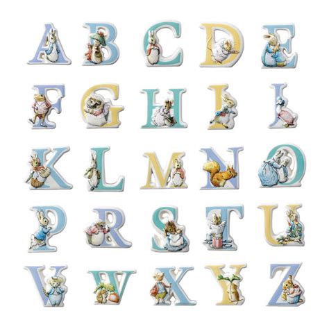 beatrix potter peter rabbit characters alphabet letters choose