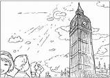 Big Coloring Ben London Tower Pages sketch template