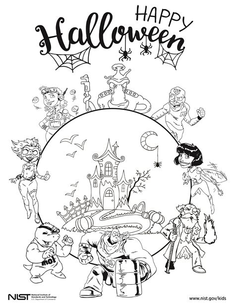 superhero halloween pages coloring pages