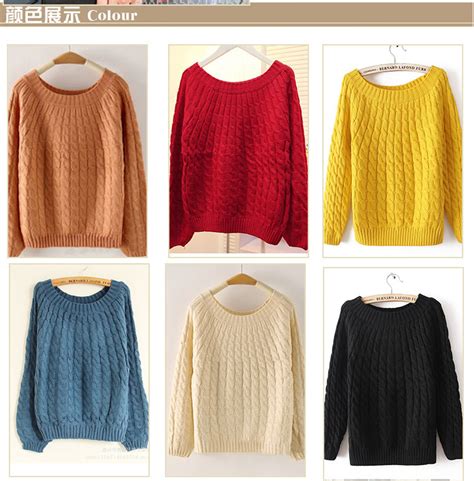 cabled pullover sweater   colors  luulla