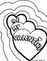 Coloring Valentines Pages sketch template