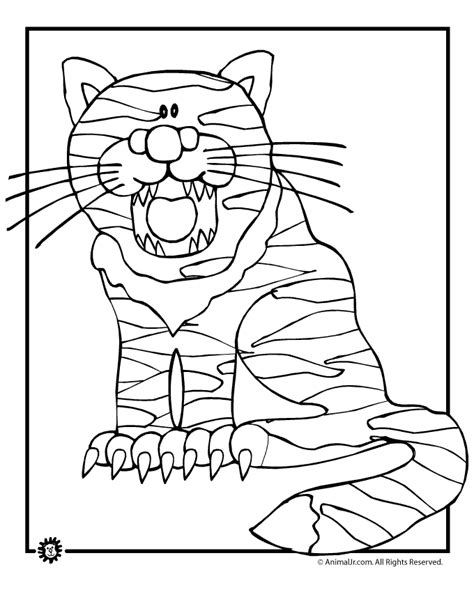 cute tiger cub coloring page woo jr kids activities childrens
