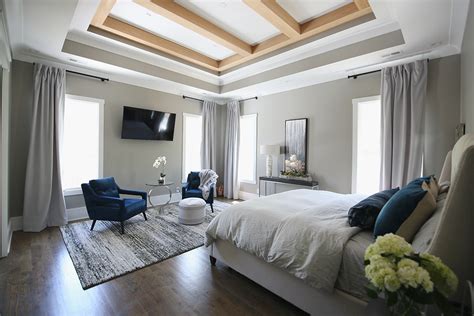 modern master bedroom home interior design charlotte waxhaw
