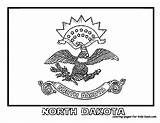 Dakota North Coloring Flag State Pages Flags Iowa Choose Board sketch template
