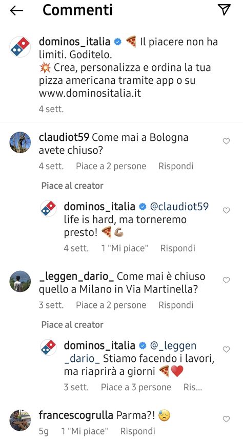 dominos pizza chiusure  tutta italia il fallimento  vicino