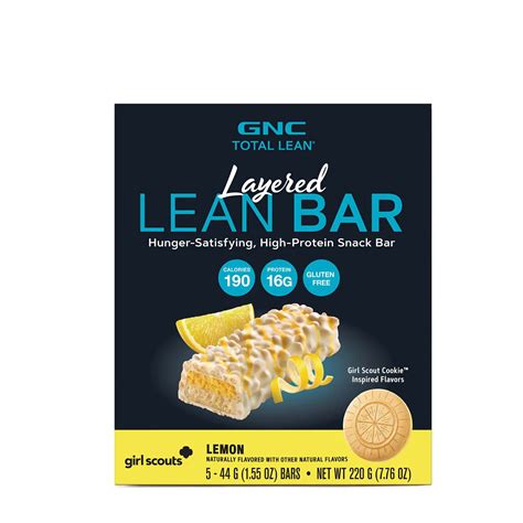 layered lean bar girl scout lemon  bars girl scout lemon gnc