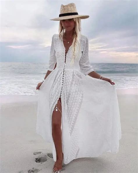 34 beautiful white sundresses for the beach