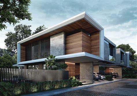 soho  residence  behance modern house facades modern exterior