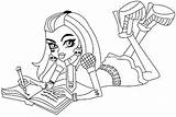 Coloring Frankie Stein Monster High Pages Sheet Print Printable Dolls Characters Click sketch template